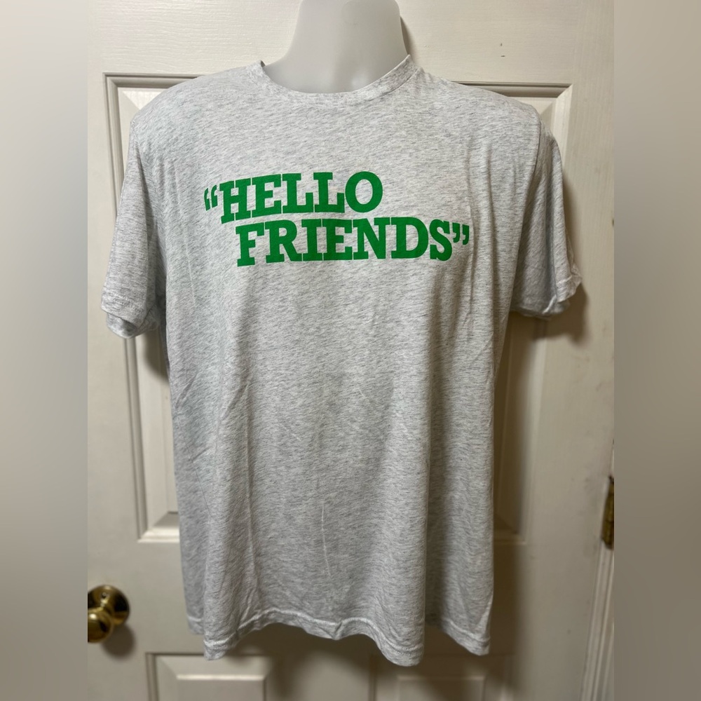 ‘Hello Friends’ mens super soft mens t shirt